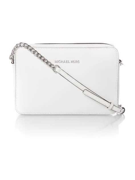 small white michael kors bag